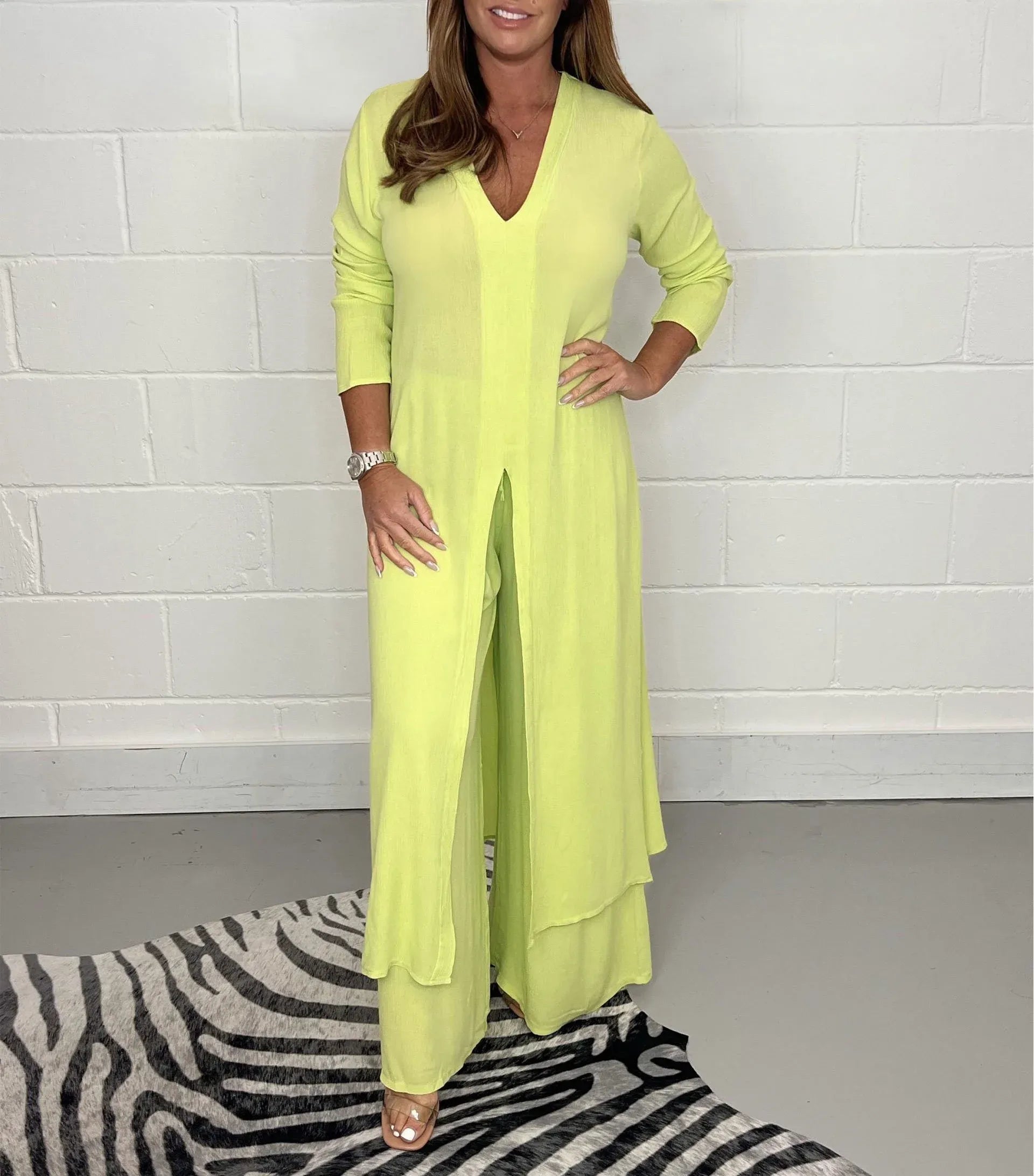 OLIVIA | Luftiges Sommer-Set mit weiter Hose und Bluse