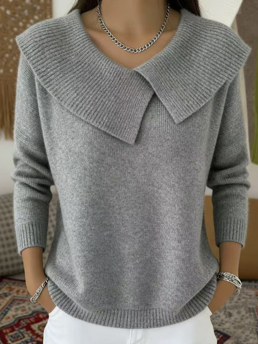 Lucia | Warmer Pullover mit Weichem Kragen