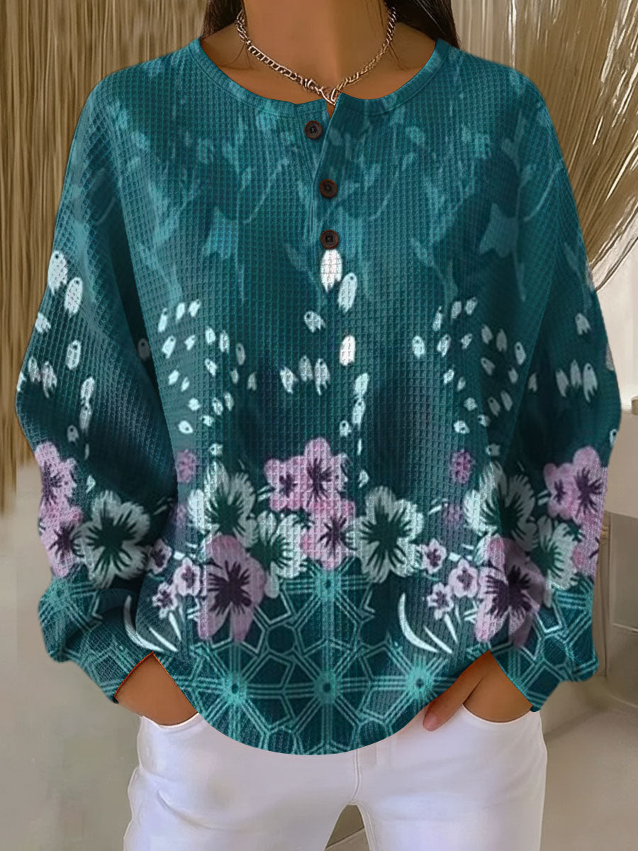 Nora | Pullover mit Blumenmuster