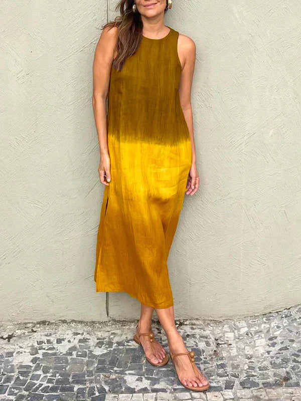 AMALIA | Lange Kleid mit natürlichem Stil und umarmendem Komfort für jeden Anlass