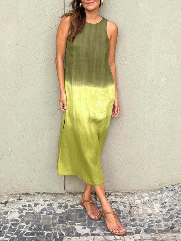 AMALIA | Lange Kleid mit natürlichem Stil und umarmendem Komfort für jeden Anlass