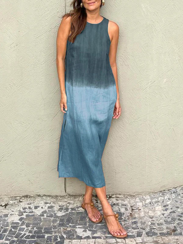 AMALIA | Lange Kleid mit natürlichem Stil und umarmendem Komfort für jeden Anlass