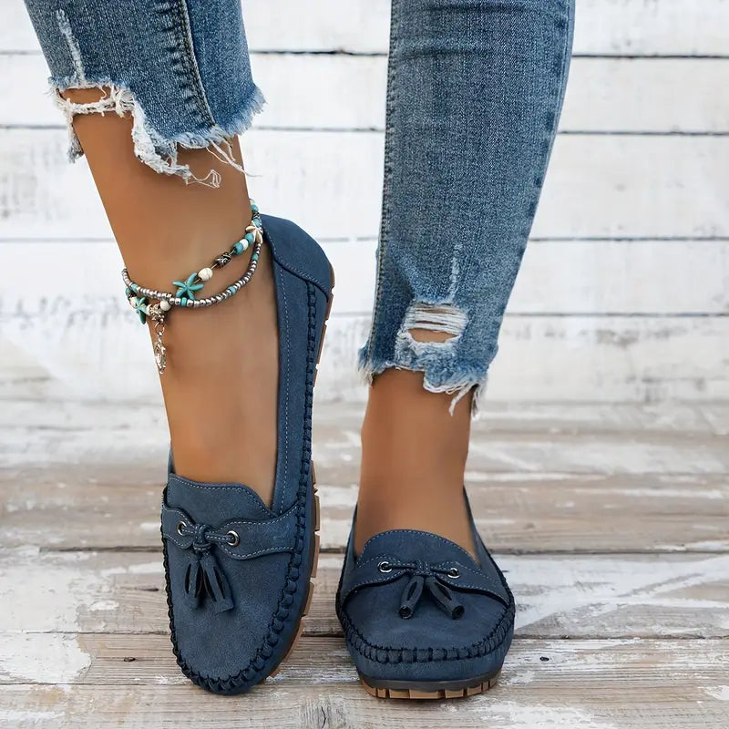 Ulyssa - Damen Loafers mit Schleifendetail und flexibler Sohle