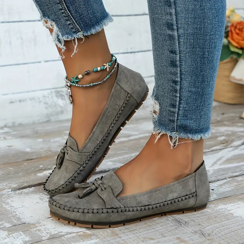 Ulyssa - Damen Loafers mit Schleifendetail und flexibler Sohle