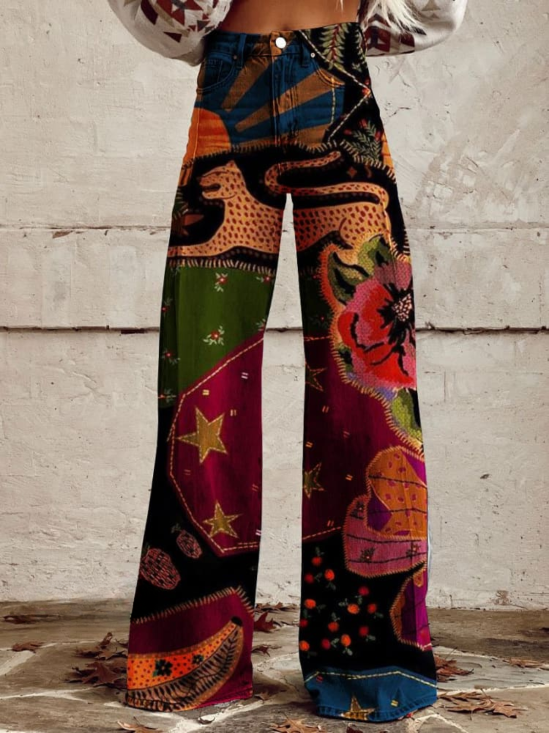 LÉNA | Boho Vintage Elegante und Bequeme Hose