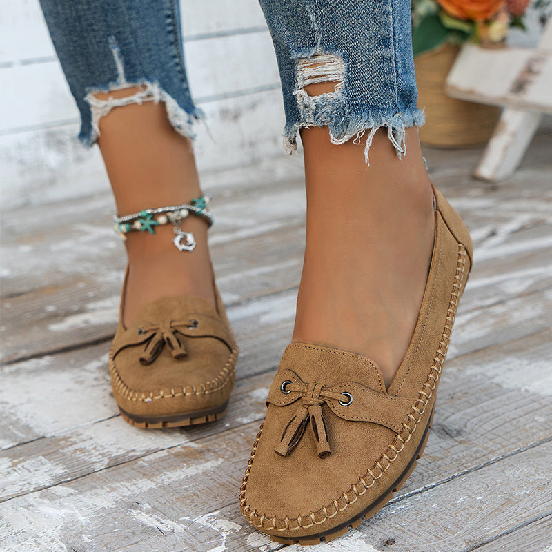 Ulyssa - Damen Loafers mit Schleifendetail und flexibler Sohle