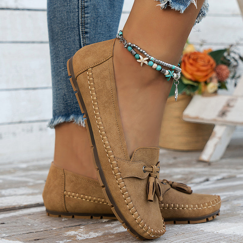 Ulyssa - Damen Loafers mit Schleifendetail und flexibler Sohle