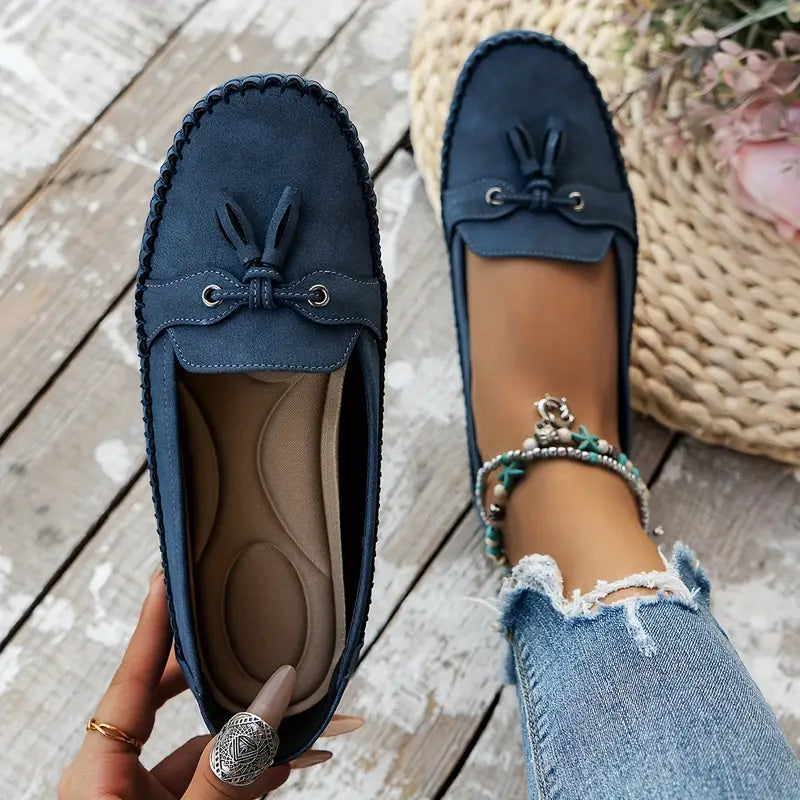 Ulyssa - Damen Loafers mit Schleifendetail und flexibler Sohle