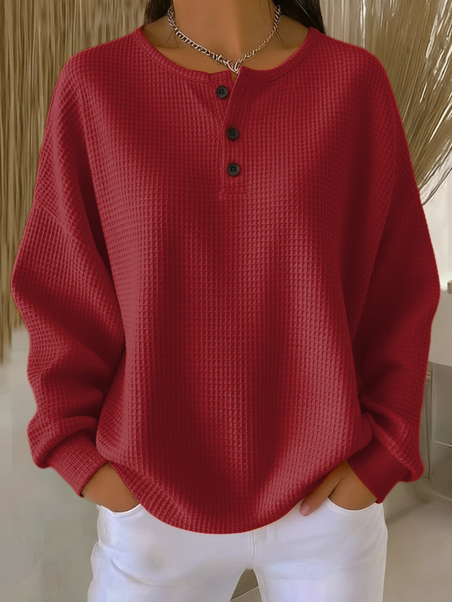Anne | Lässiger Sweatshirt mit Kragen