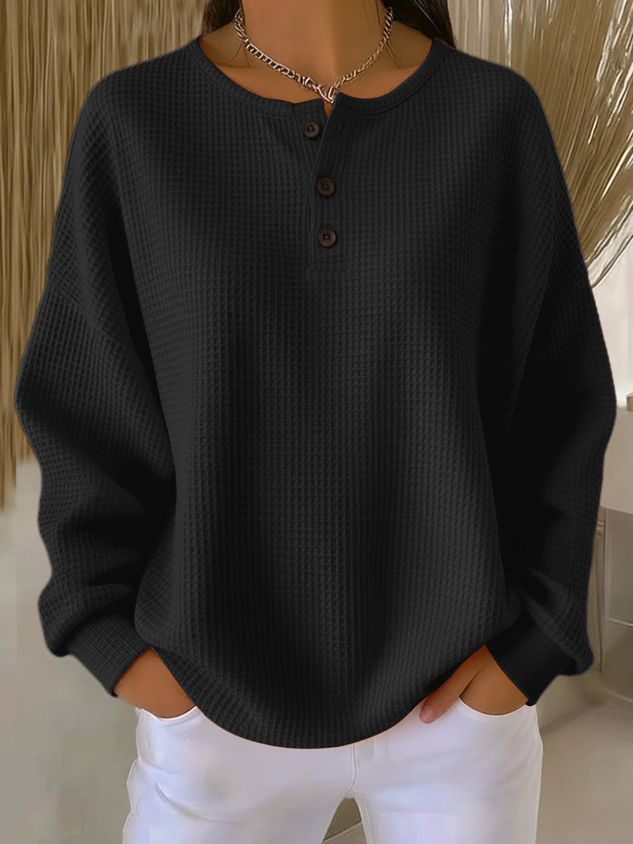 Anne | Lässiger Sweatshirt mit Kragen