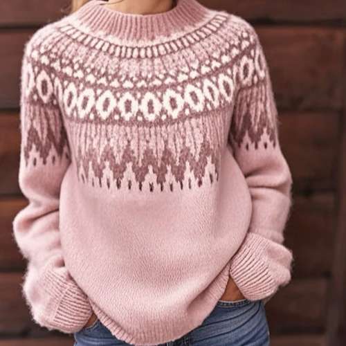 Livia – Weicher Winterpullover mit einem feinen Schulterdesign
