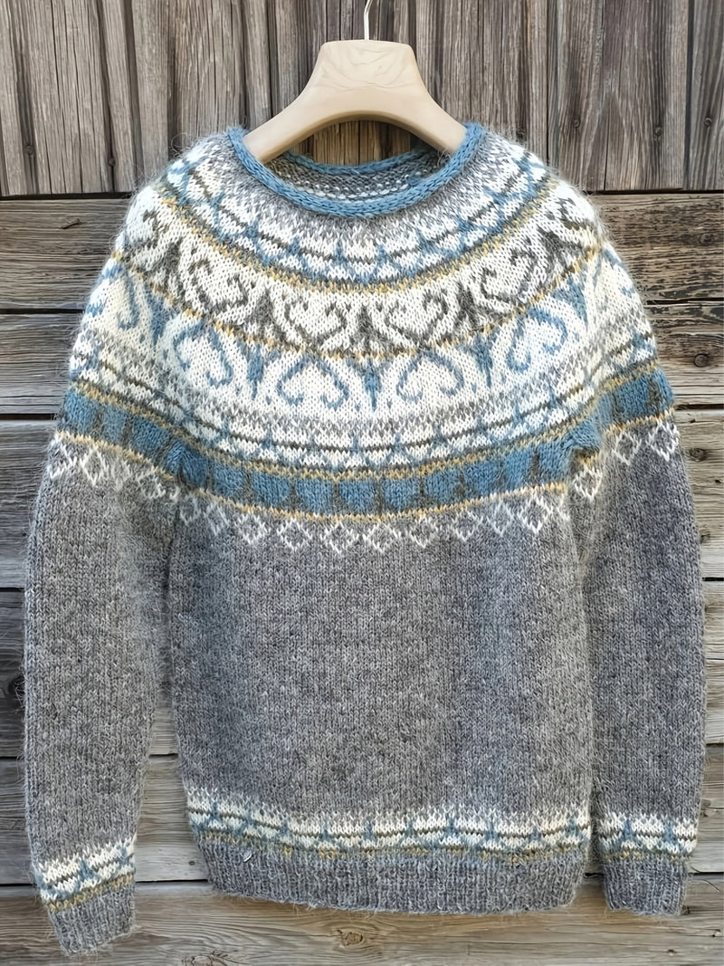 Elina – Warmer Pullover mit sanften Winterdetails
