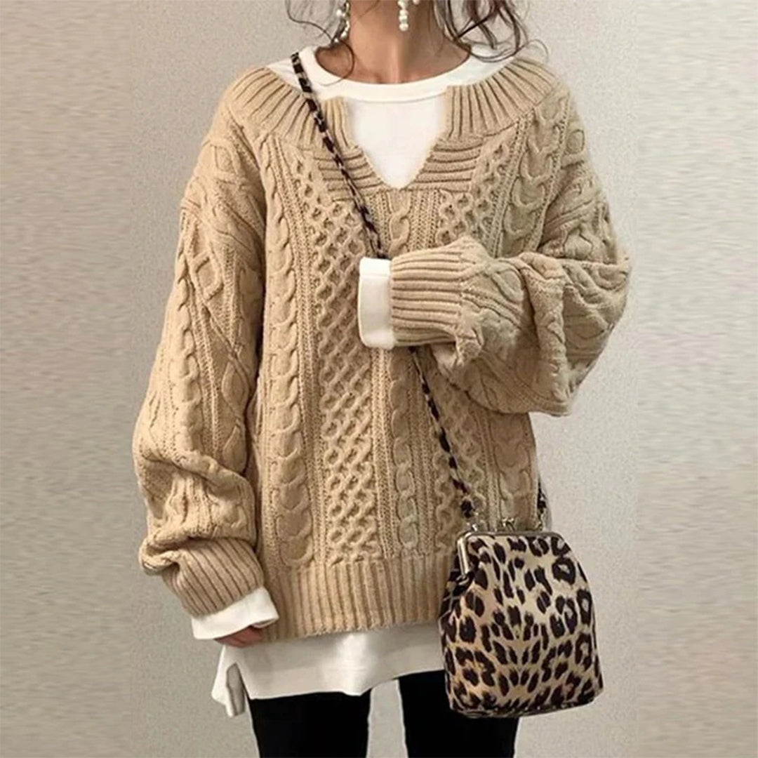 STACY | Übergroßer Strickpullover