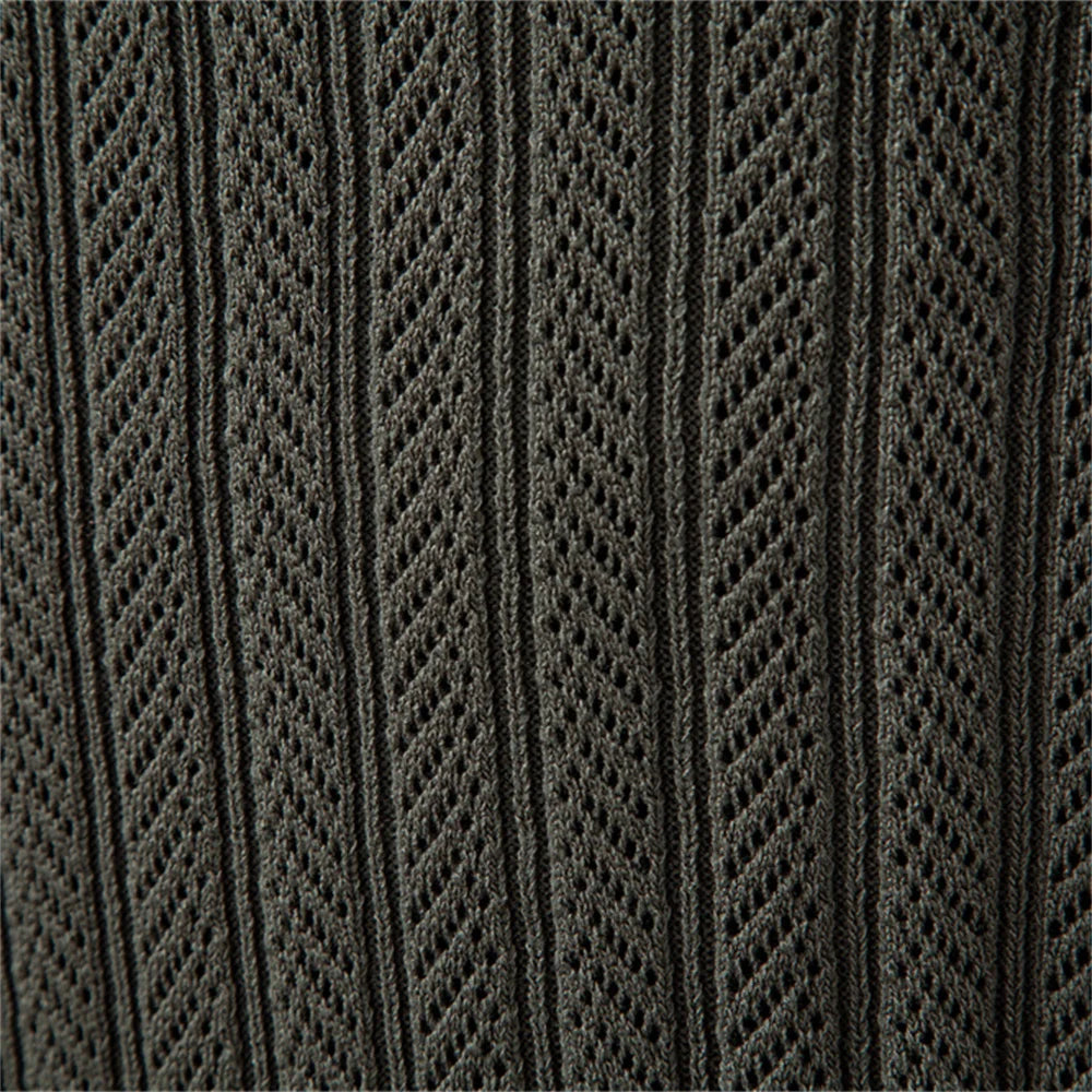 ARMAND | LUXE STRUKTUR POLOSHIRT MIT REISSVERSCHLUSS FÜR HERREN