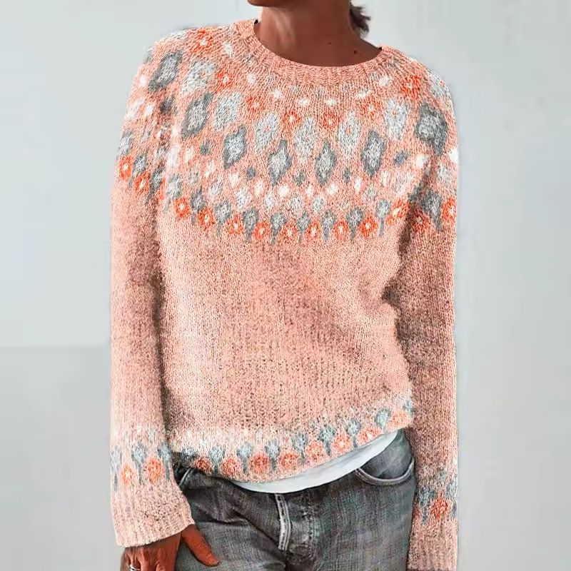 Olivia – Warmer Pullover mit klassischem Strickmuster