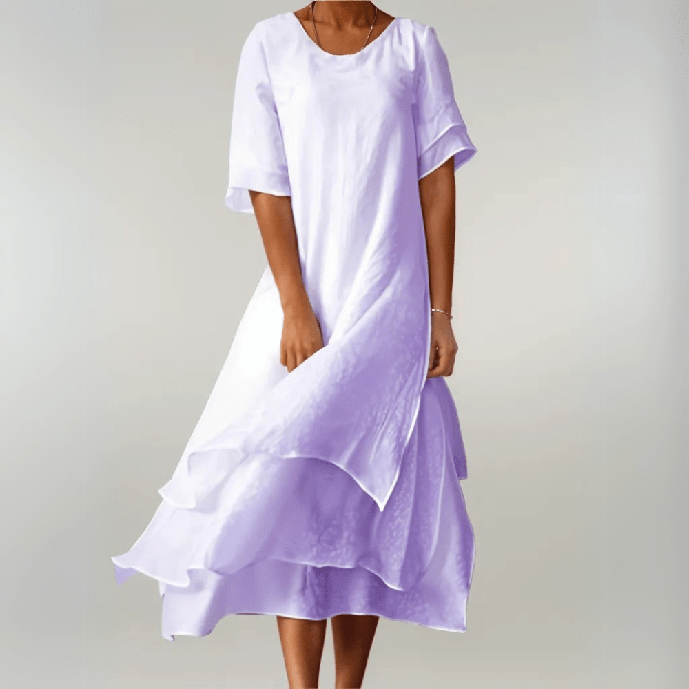 Isilde - Elegantes Baumwoll-Maxikleid