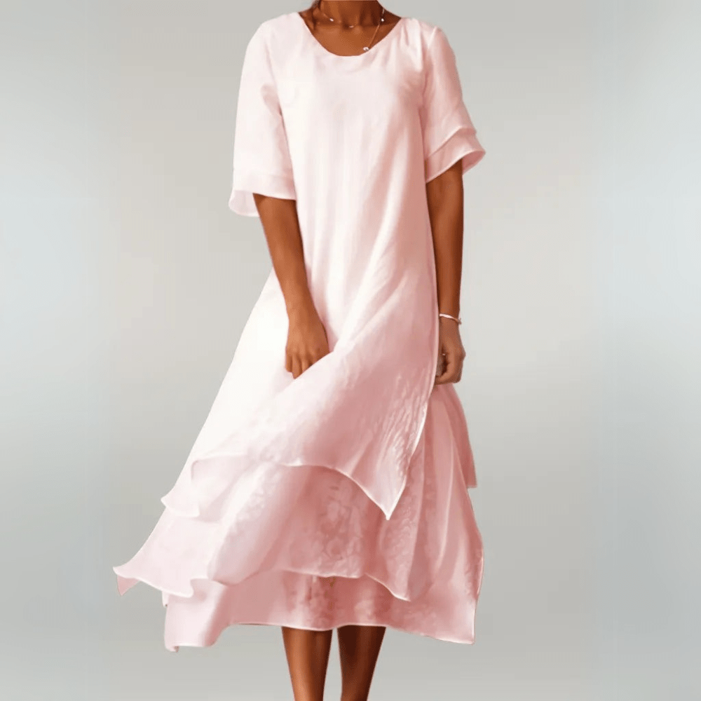 Isilde - Elegantes Baumwoll-Maxikleid