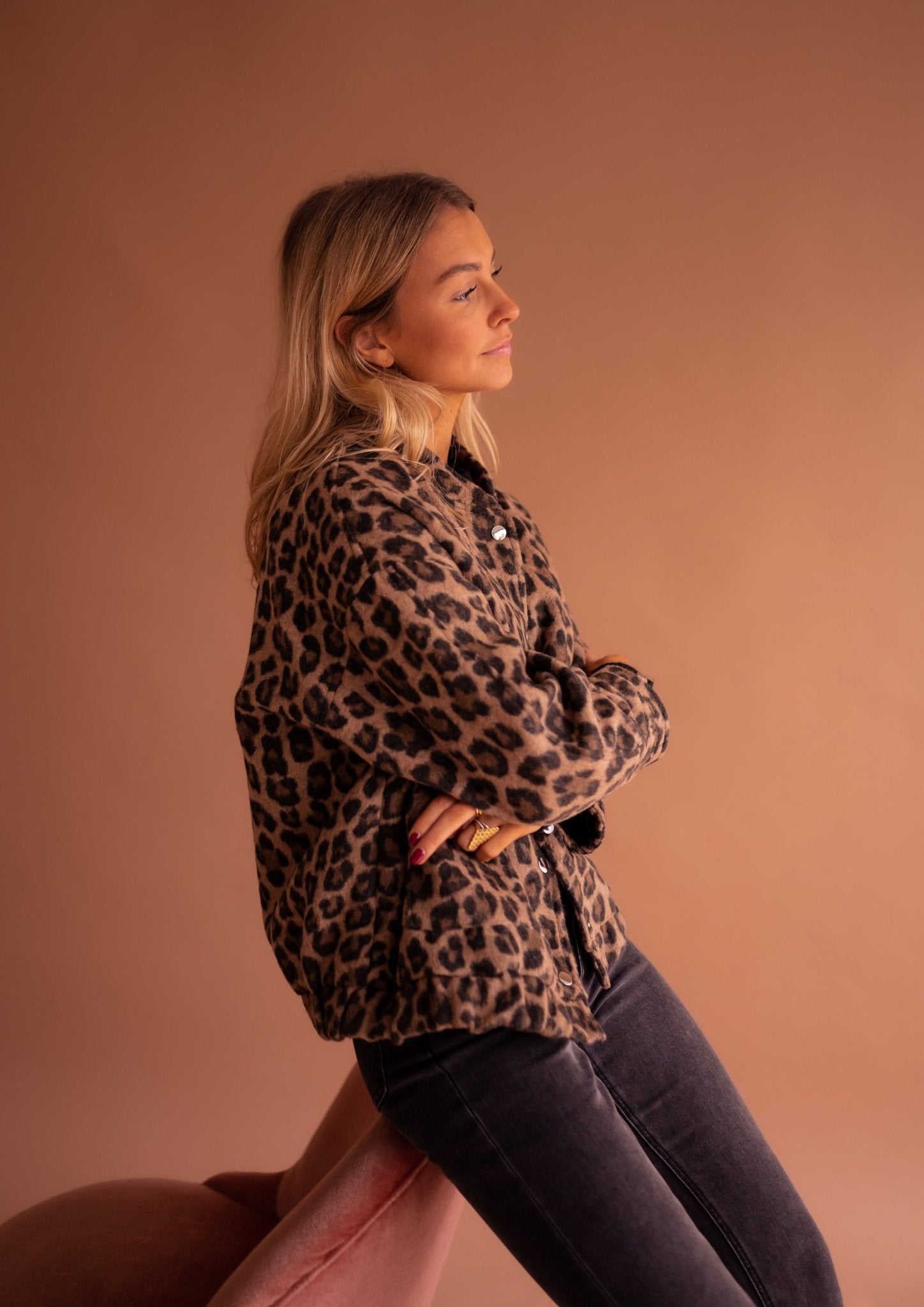Luna | Trendy Damenjacke mit Leopardenmuster