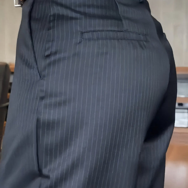 MATHILDA | ELEGANTE, FIGURBETONENDE HOSE MIT STREIFEN