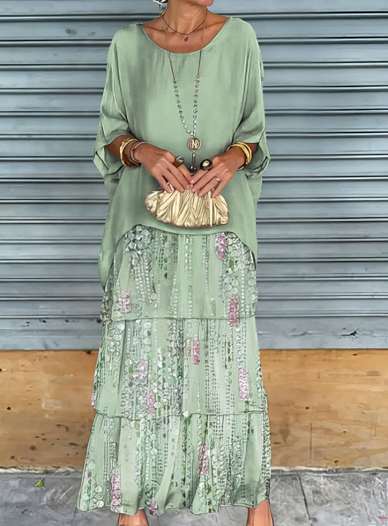 Caroline | Elegantes Maxi-Kleid Bequem für Alle Anlässe