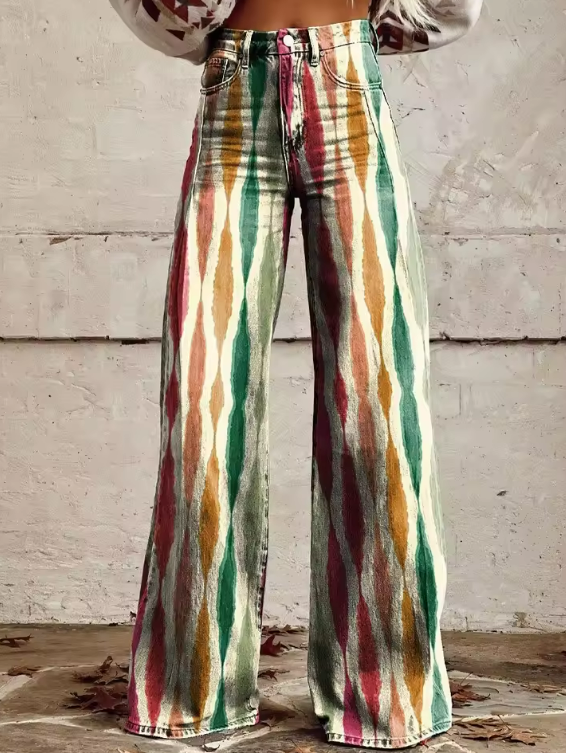ISABELLA | Boho Vintage Hose mit Retro und Raffinesse