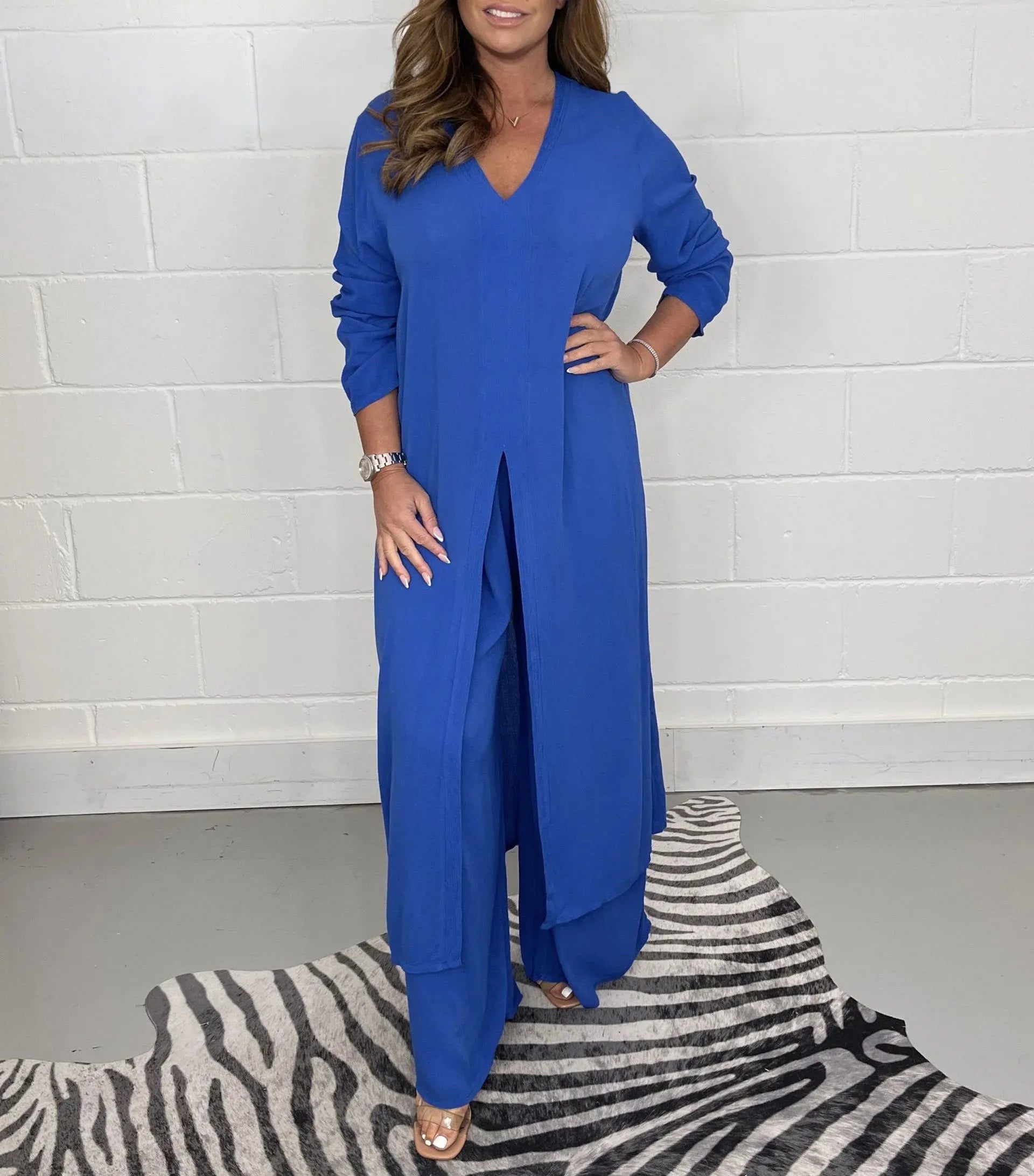 OLIVIA | Luftiges Sommer-Set mit weiter Hose und Bluse