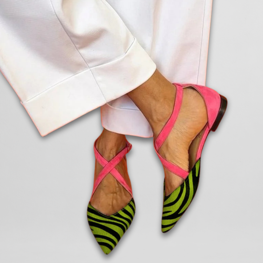 Elisa™ | Ballerina mit Riemchen