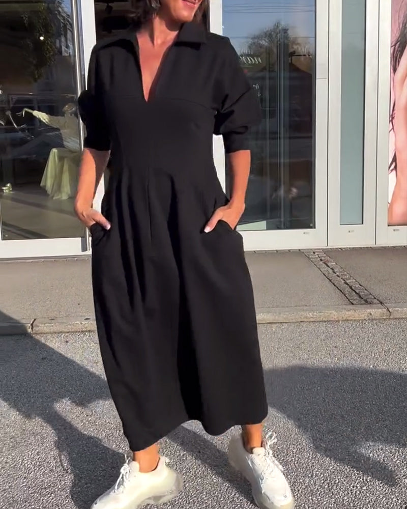 CATERINA | Midi-Kleid mit Eleganter Linie und Maximalem Komfort von Morgen bis Abend