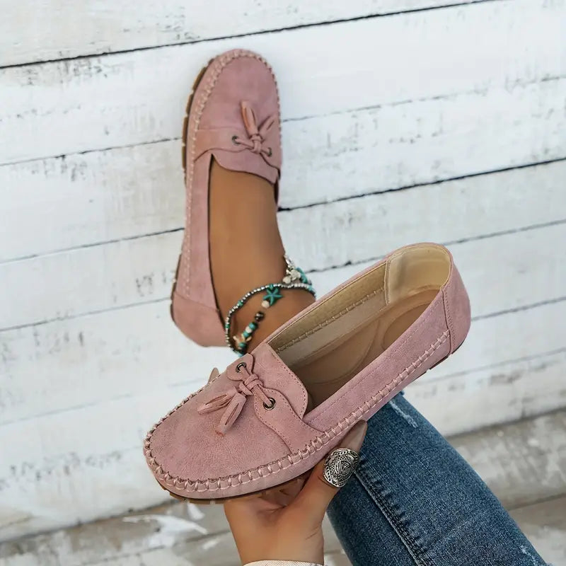 Ulyssa - Damen Loafers mit Schleifendetail und flexibler Sohle
