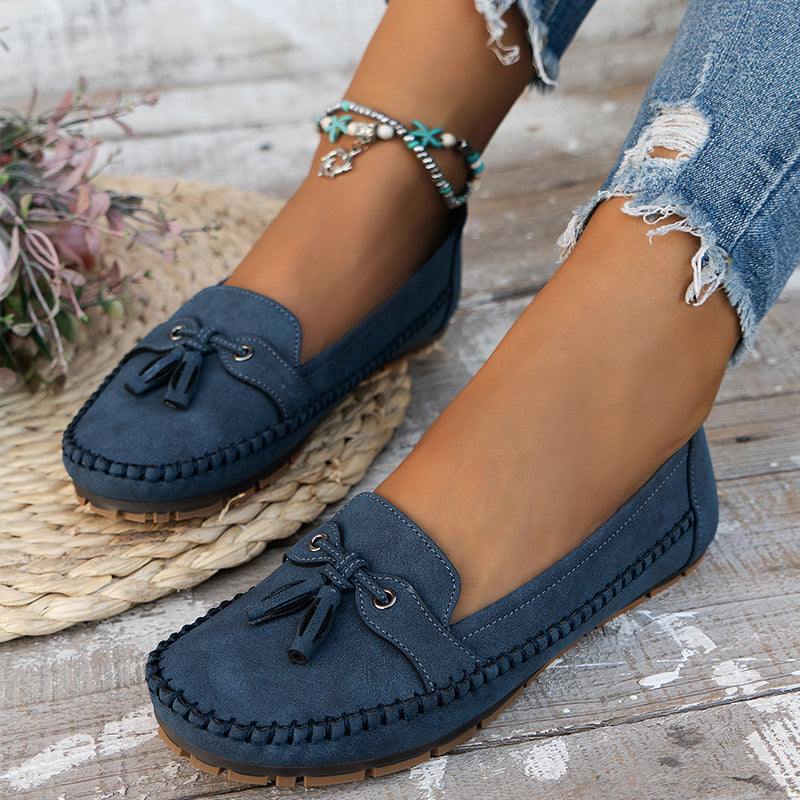 Ulyssa - Damen Loafers mit Schleifendetail und flexibler Sohle