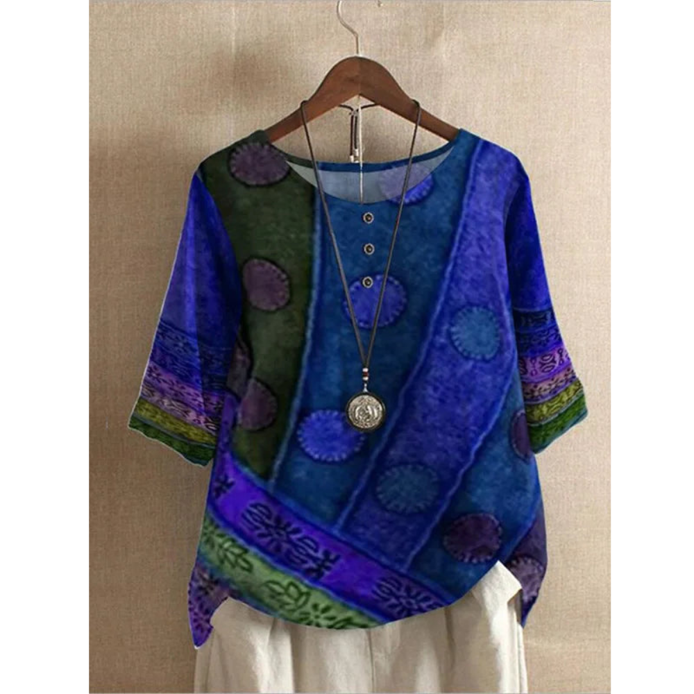 Valarie - Bohemian Bunte Bluse