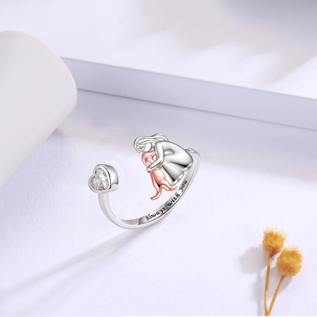 Anne™ - Ring mit Hundesymbol (Rosa)
