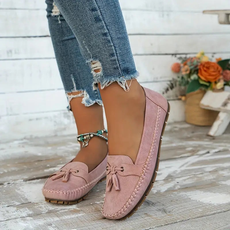 Ulyssa - Damen Loafers mit Schleifendetail und flexibler Sohle