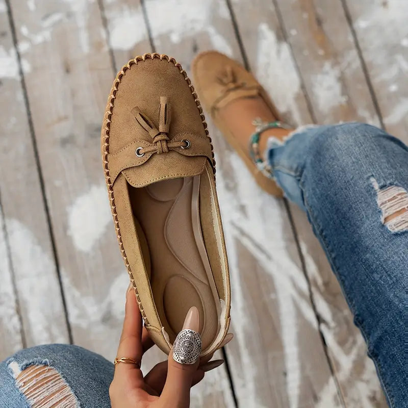 Ulyssa - Damen Loafers mit Schleifendetail und flexibler Sohle