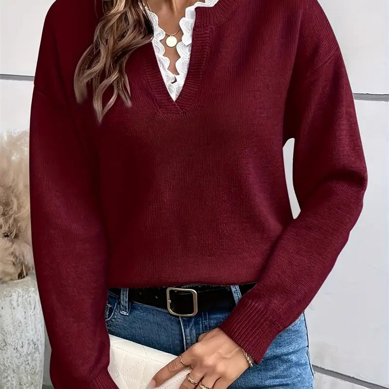 FLEUR | Eleganter Pullover mit Bequemer Passform und Vielseitigem Stil