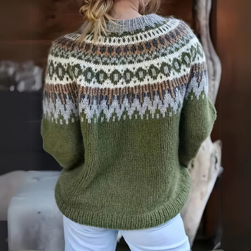 Elodie – Warmer Pullover mit Wintermuster