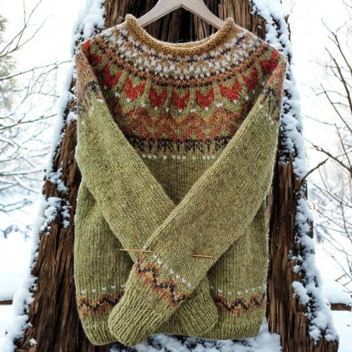 Isla – Warmer Pullover mit klassischem Strickmuster