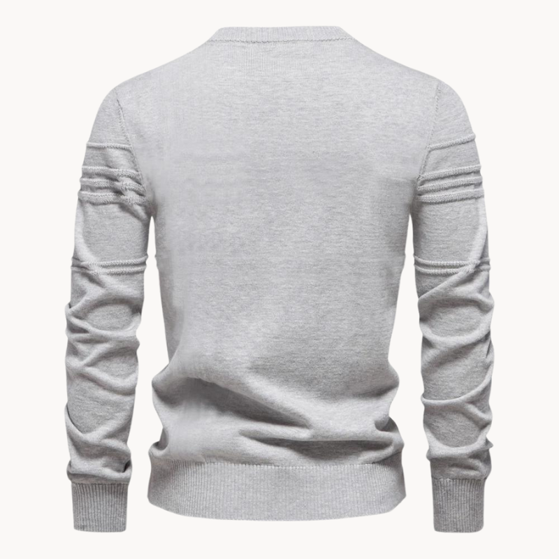 Bryson | Baumwoll-Herrenpullover mit Streifenmuster