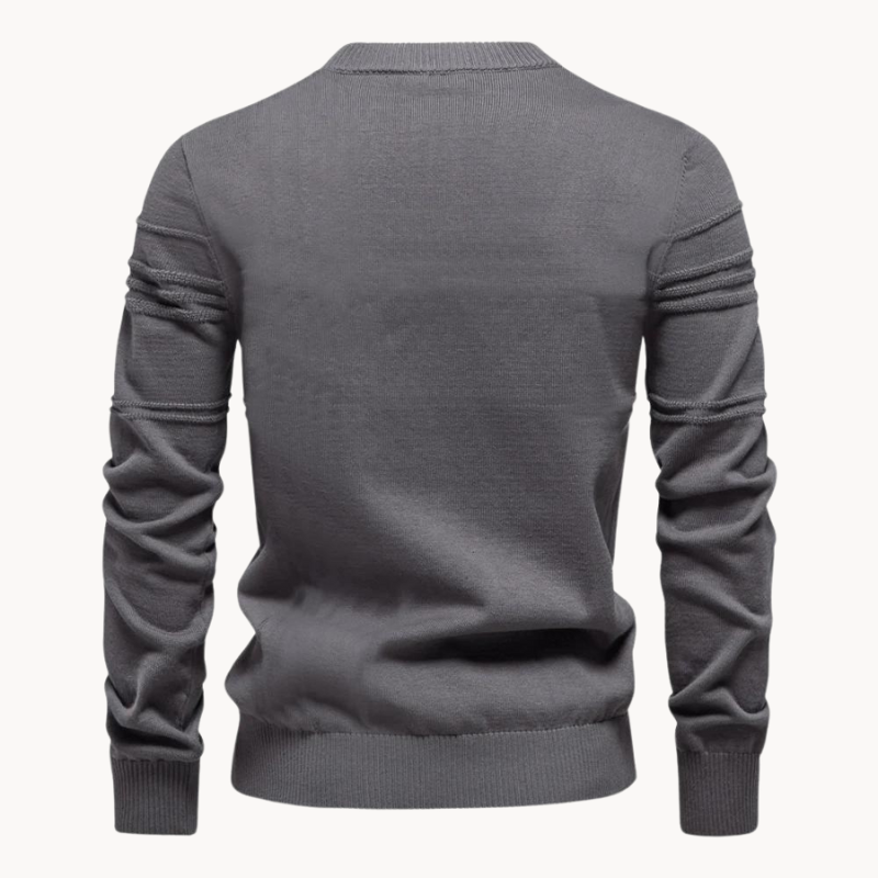 Bryson | Baumwoll-Herrenpullover mit Streifenmuster