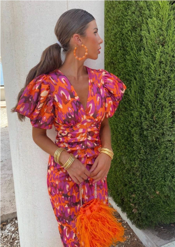 Evelien™ | Lange Bunte Kleid