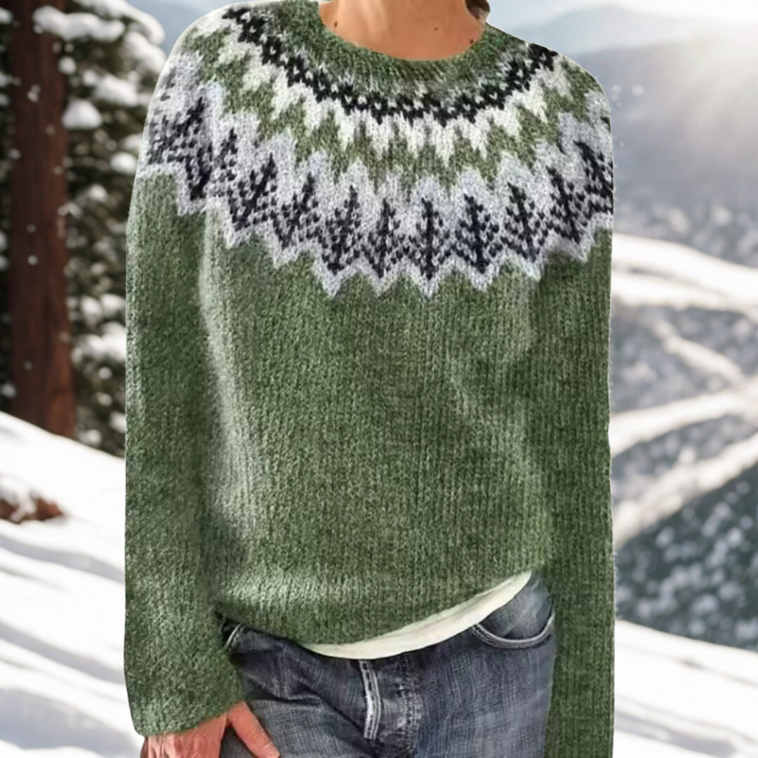 Eira – Warme Strickjacke mit klassischen Winterdetails