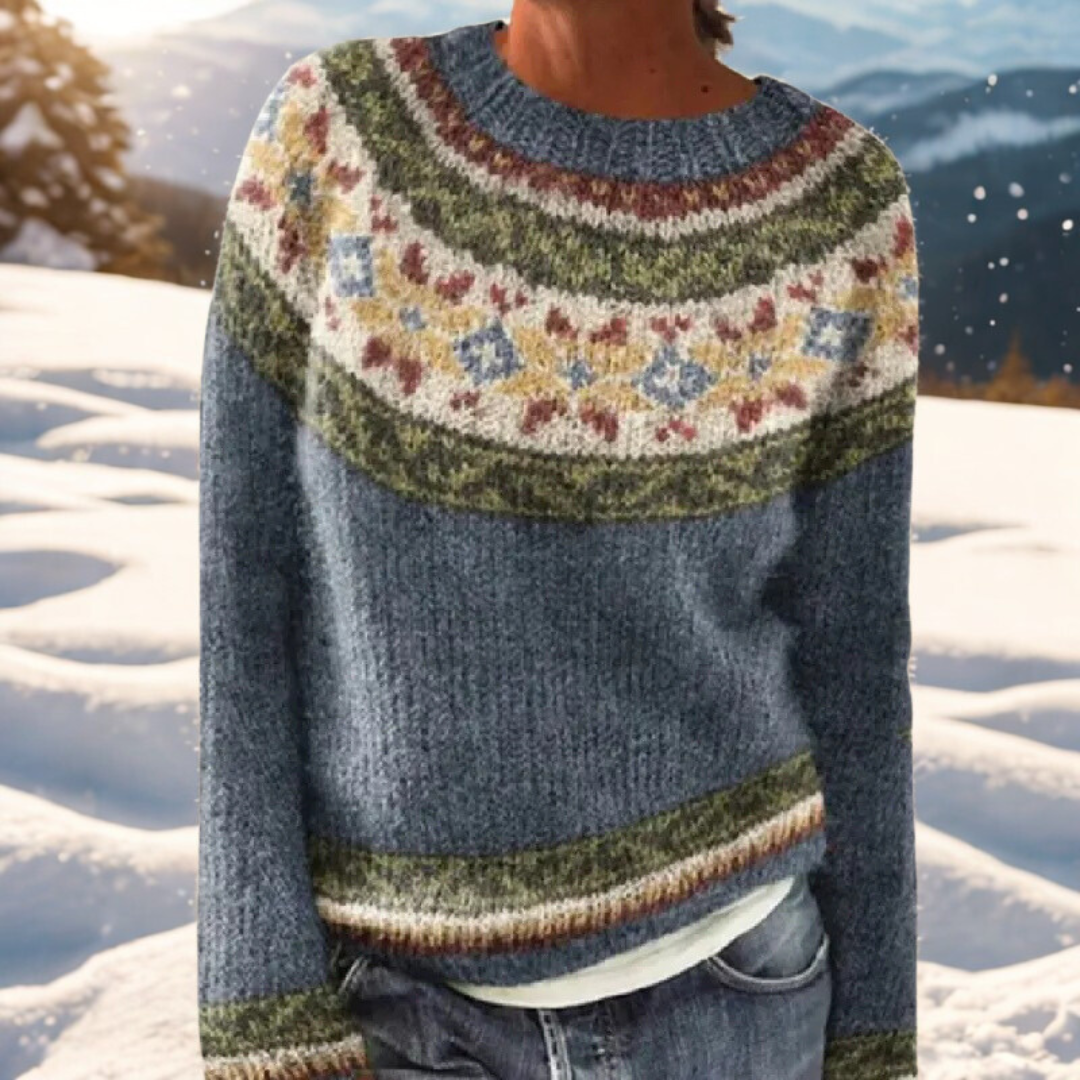 Liv – Winterpullover mit zeitlosem skandinavischem Muster