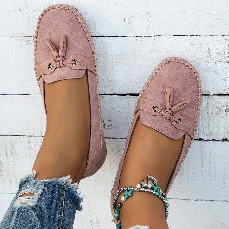 Ulyssa - Damen Loafers mit Schleifendetail und flexibler Sohle