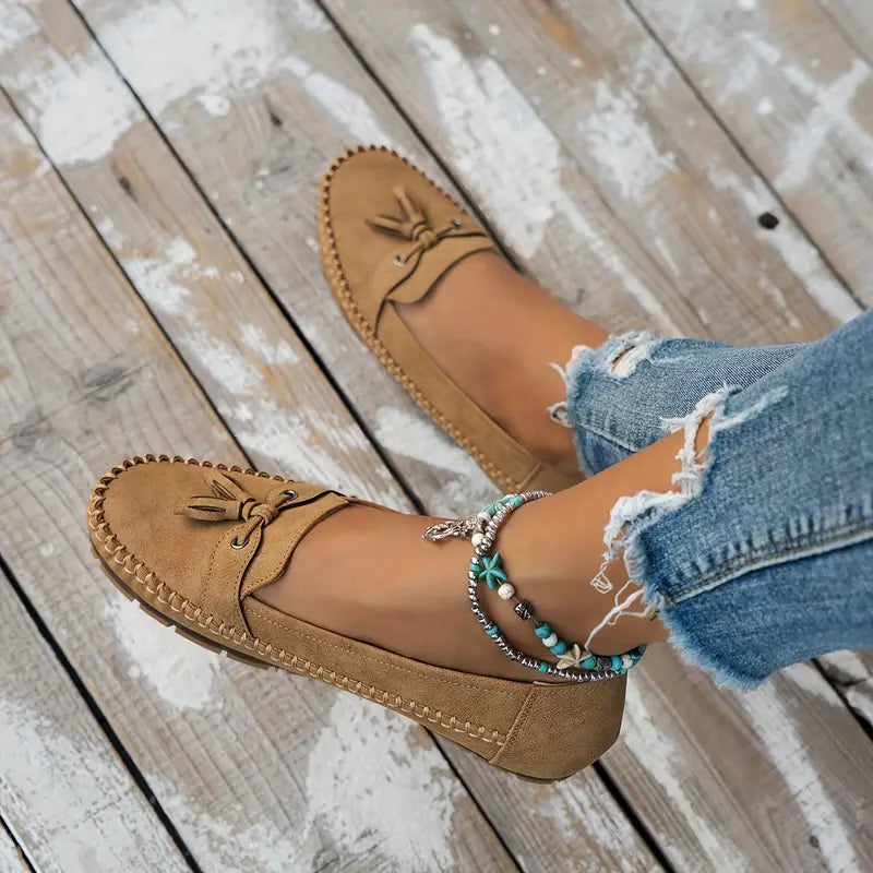 Ulyssa - Damen Loafers mit Schleifendetail und flexibler Sohle