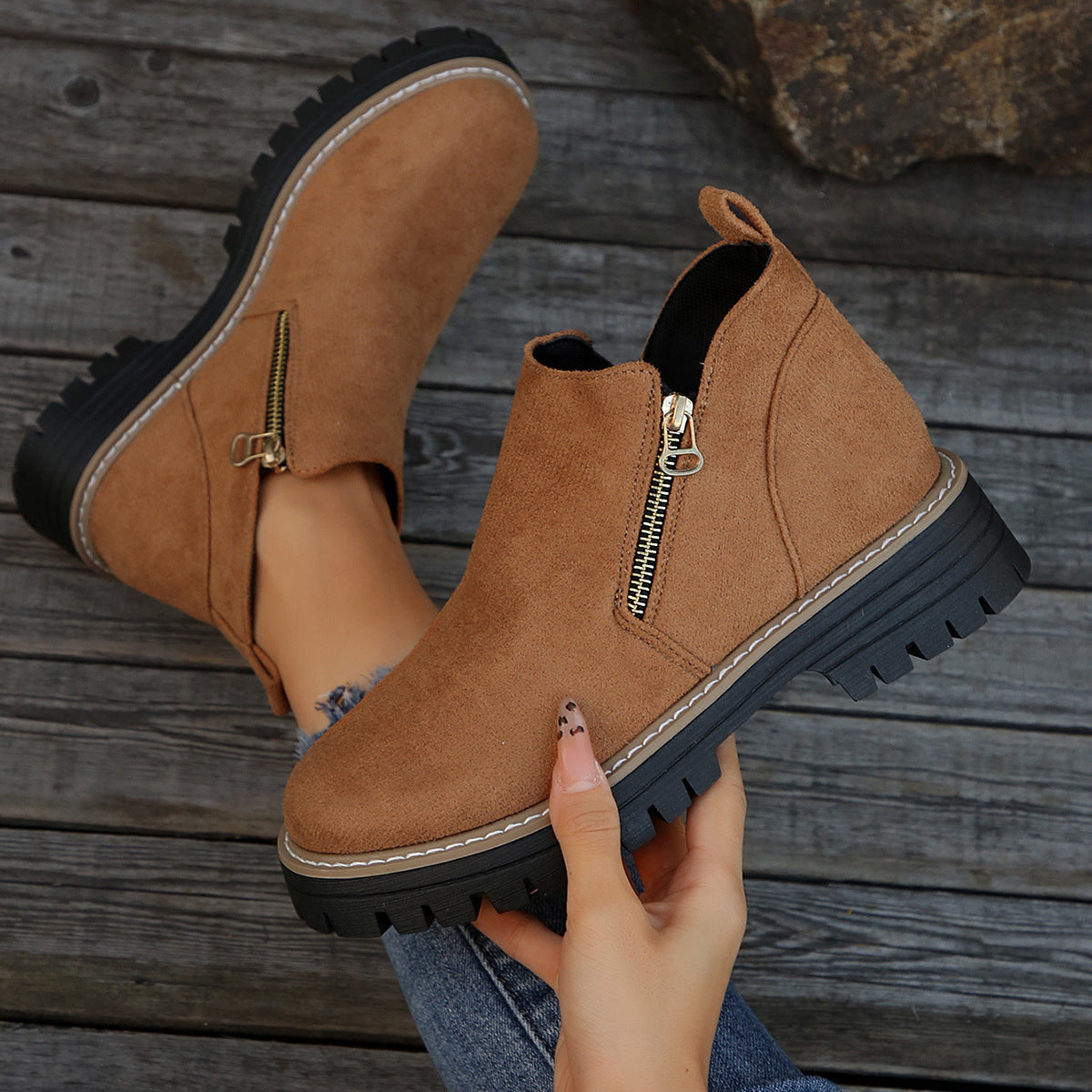 SANNE | Damen Stiefeletten mit Wasserdichtem Komfort und Stilvollem Grip für Jeden Tag