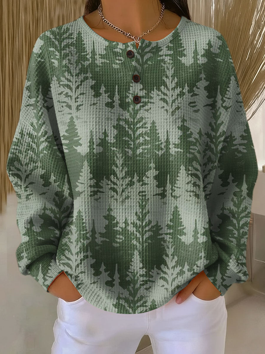 Inga | Weihnachts-Pullover mit klassischem Holzmotiv