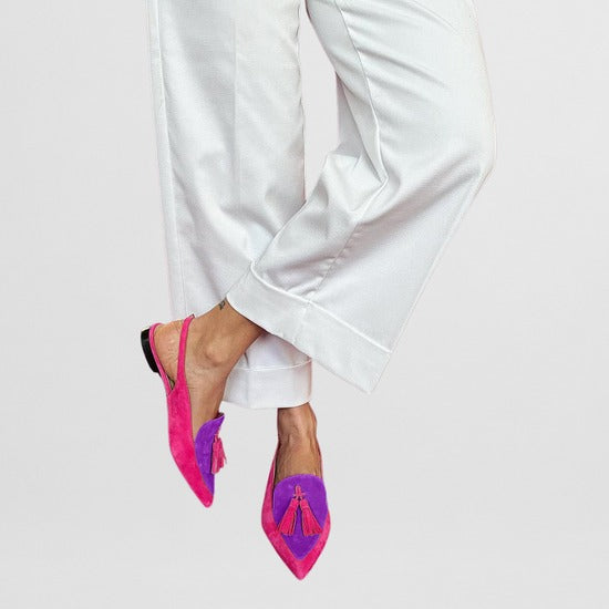 Frendessa™ | Ballerinas mit Fransen und Dekoband