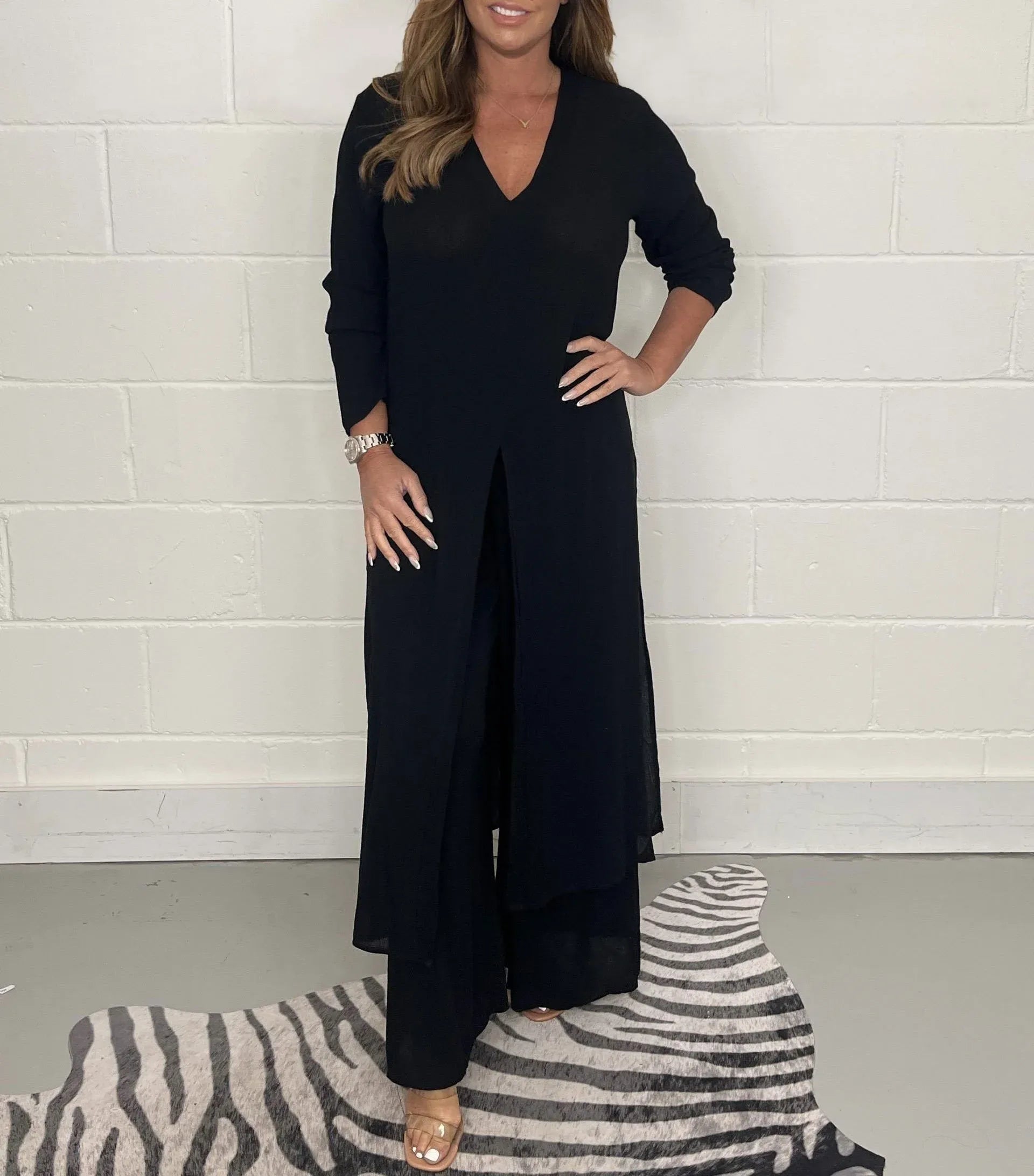 OLIVIA | Luftiges Sommer-Set mit weiter Hose und Bluse