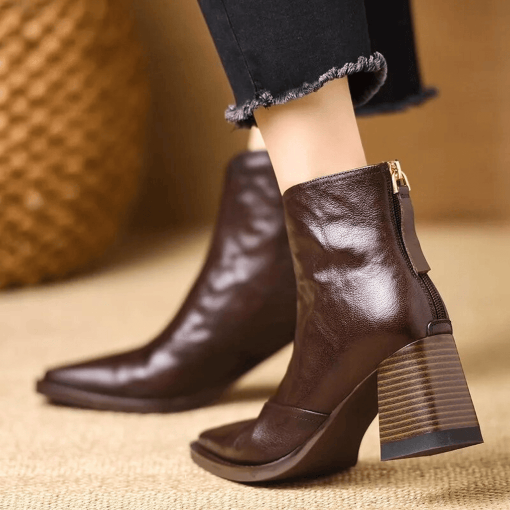 Claudia | Luxe Stiefeletten mit mittelhohem Absatz