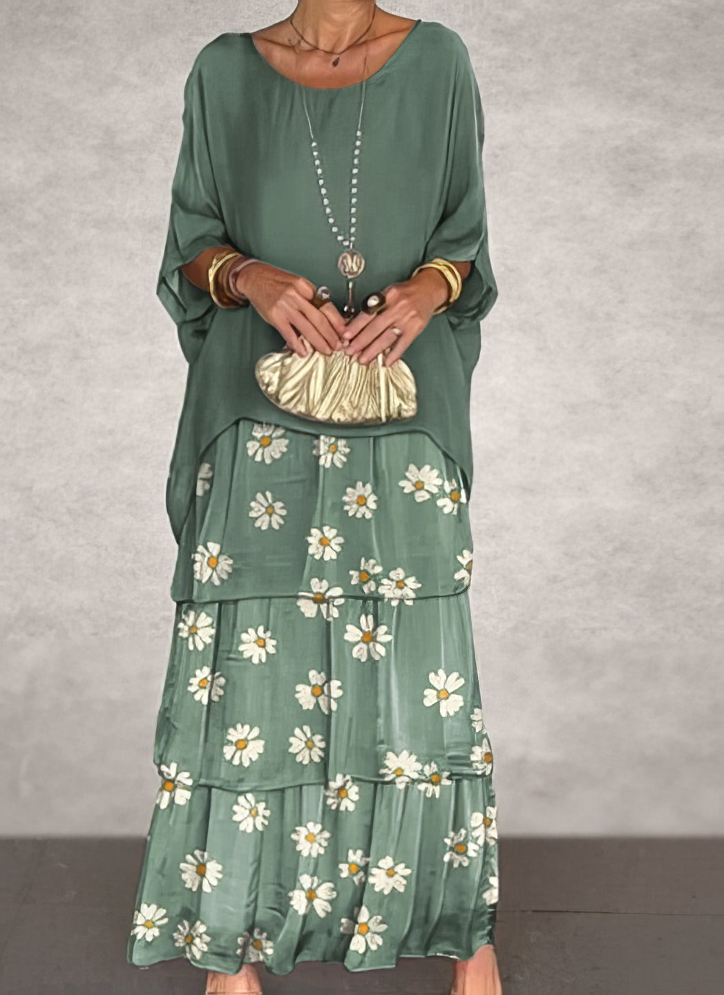 Caroline | Elegantes Maxi-Kleid Bequem für Alle Anlässe